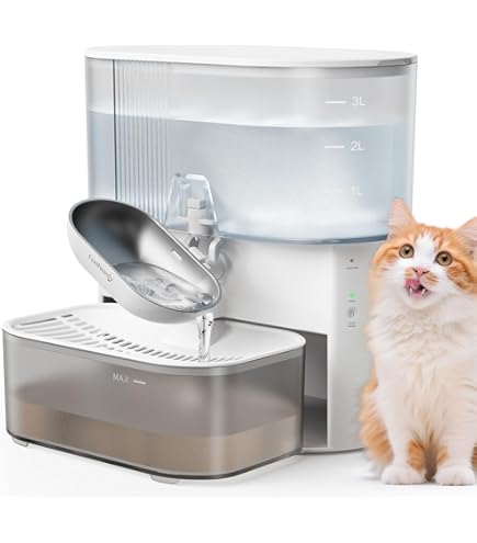 Amazon | Cheerble 猫用自動給水器 フィルターなし ワイヤレスペット